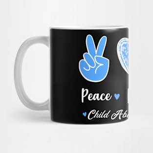 Child Abuse Prevention Awareness Month Blue Ribbon gift idea Mug